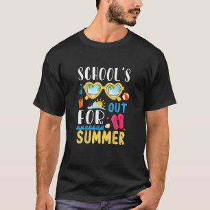 Camiseta La escuela está fuera para el estudiante de verano