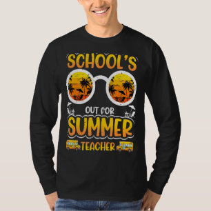 Camiseta La escuela está fuera para el profesor de verano e