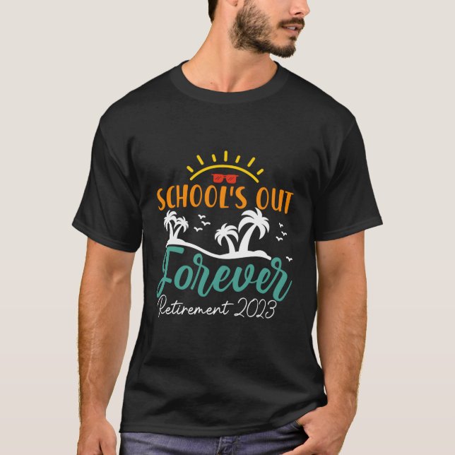 Camiseta La Escuela Está Fuera Para El Retirador De Maestro (Anverso)