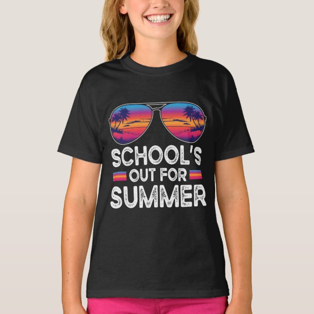 Camiseta La escuela está fuera para el verano (Anverso)