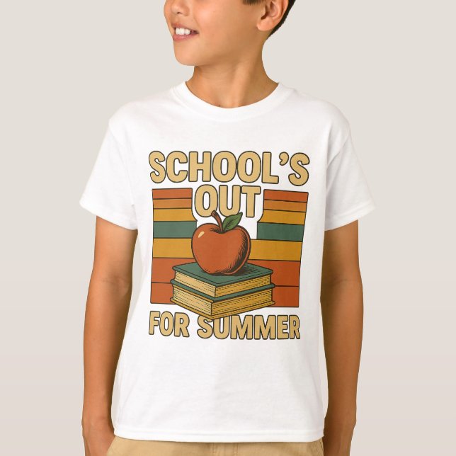 Camiseta La escuela está fuera para el verano (Anverso)