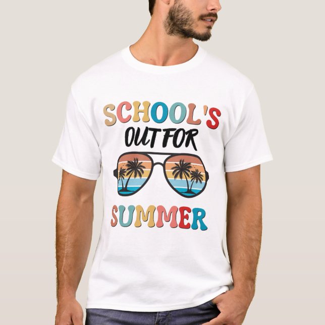 Camiseta La escuela está fuera para el verano (Anverso)