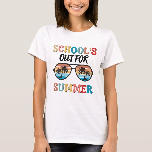 Camiseta La escuela está fuera para el verano (Anverso)