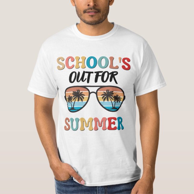 Camiseta La escuela está fuera para el verano (Anverso)