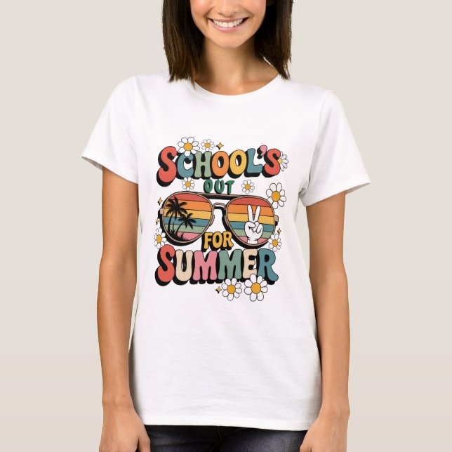CAMISETA LA ESCUELA ESTÁ FUERA PARA EL VERANO (Anverso)