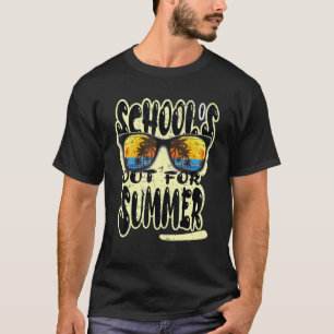 Camiseta La escuela está fuera para el verano estilo vintag