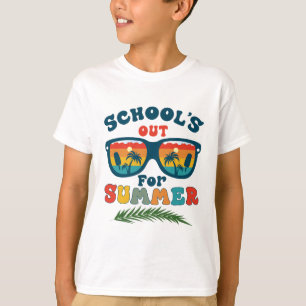 Camiseta La escuela está fuera para el Verano Vintage el úl