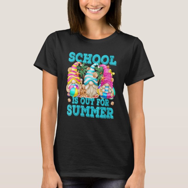 Camiseta La escuela está fuera para las vacaciones veranieg (Anverso)