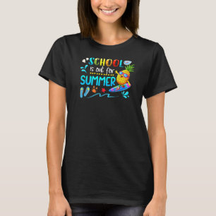 Camiseta La escuela está fuera para los niños de verano de 