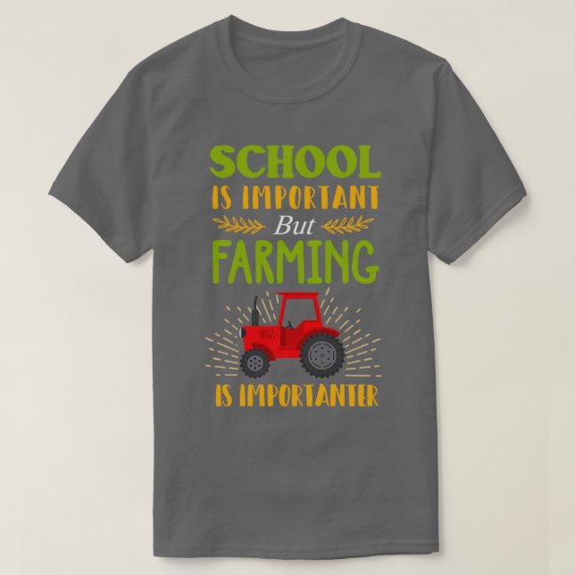 Camiseta La Escuela Graciosa Es Importante Granja Important (Diseño del anverso)