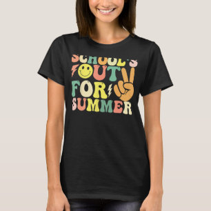 Camiseta La escuela Groovy Retro Vibes de Verano está fuera