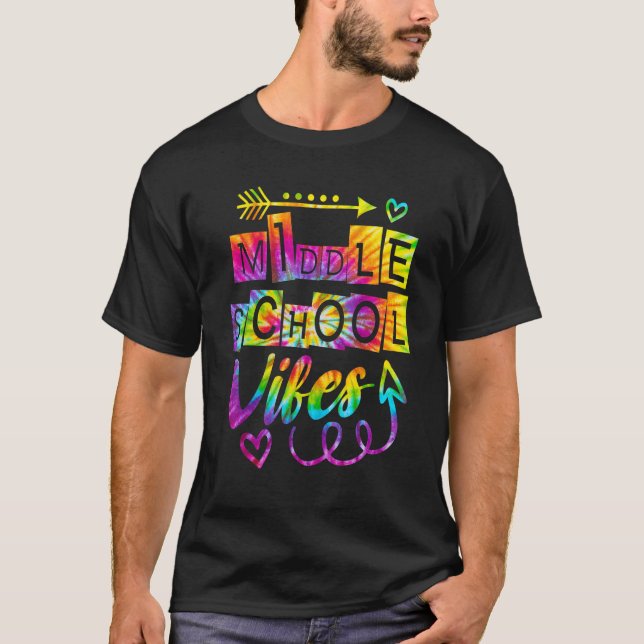 Camiseta La escuela media vuelve al profesor de tintes esco (Anverso)