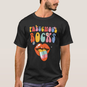 Camiseta La escuela preescolar hace que retro Groovy regres