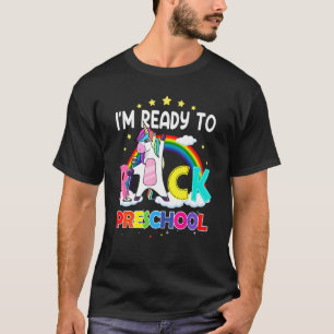 Camiseta La escuela primaria de Rock Dabbing Unicorn vuelve