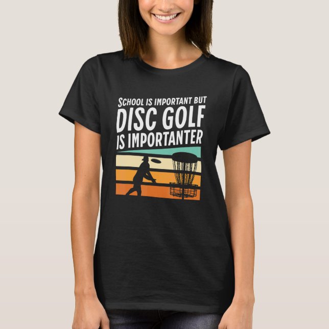 Camiseta La Escuela Retro Es Importante Pero El Golf De Dis (Anverso)