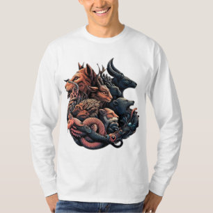 Camiseta La esencia de Chimera: Una fusión de la naturaleza
