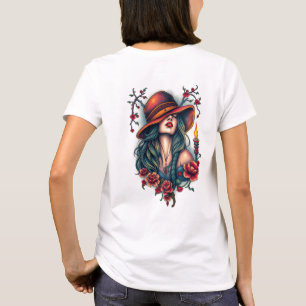 Camiseta La esencia de la mujer: gracia, fuerza y belleza