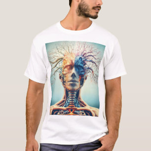 Camiseta La esencia del ser: la fusión artística de la anat
