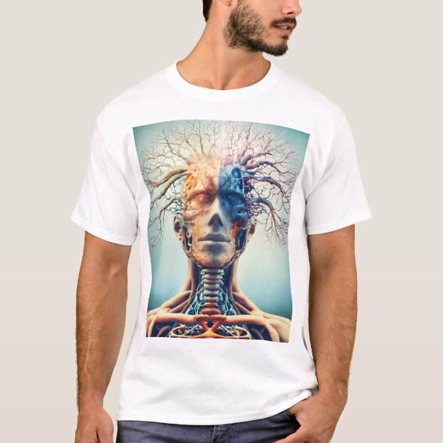 Camiseta La esencia del ser: la fusión artística de la anat (Anverso)