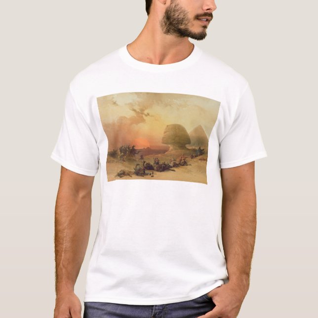 Camiseta La esfinge en Giza (Anverso)