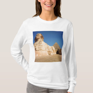 Camiseta La esfinge y la pirámide de Khafre, Giza
