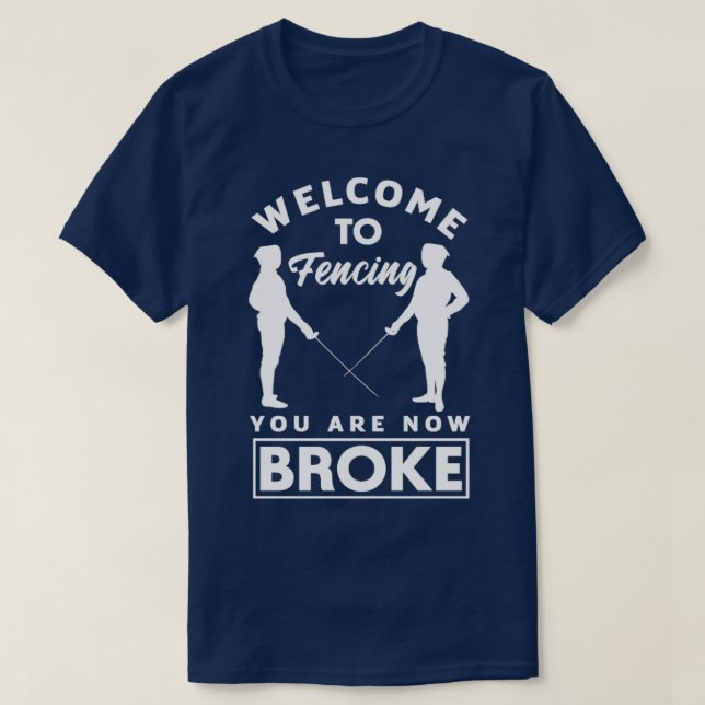 Camiseta La espada contra la espada la esgrima la esgrima e (Diseño del anverso)
