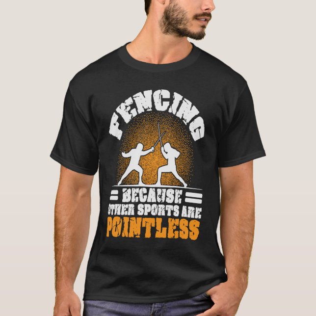Camiseta La espada de la esgrima que amo las esgrimas otros (Anverso)