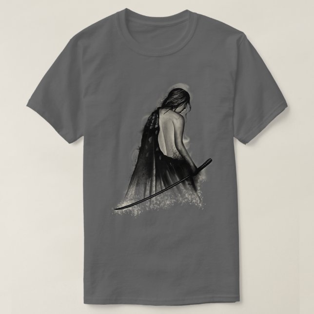 Camiseta La espada Samurai Samurai de Japón (Diseño del anverso)