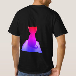 Camiseta La espalda de un gato de neón