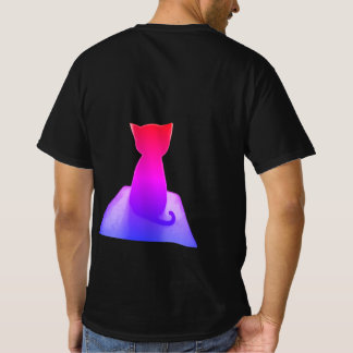 Camiseta La espalda de un gato de neón