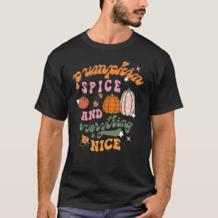 Camiseta La Especie De Calabaza Retro Y Todo Cae Autum Que