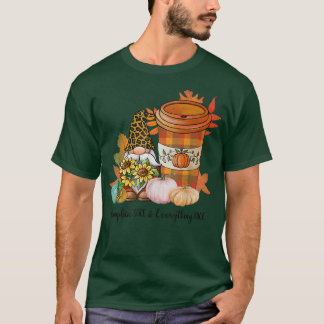 Camiseta La Especie De Calabaza Y Todo El Café Agradable Ca