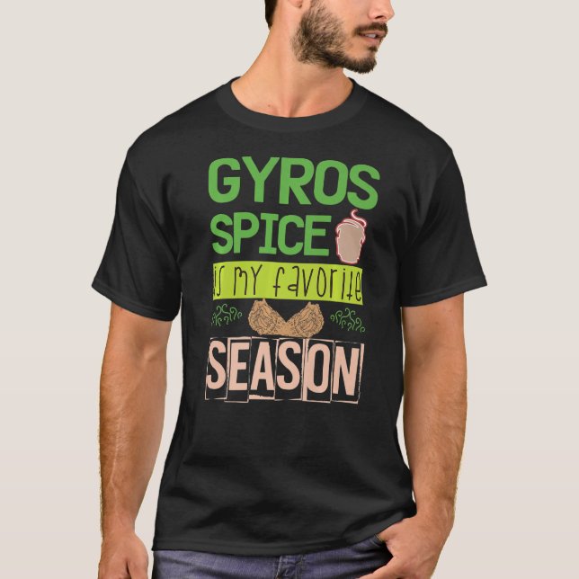 Camiseta La Especie GYROS es mi temporada favorita Griechen (Anverso)