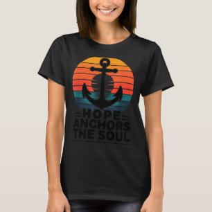 Camiseta La esperanza ancla el alma Hebreos 6_19 Versículo 