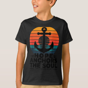 Camiseta La esperanza ancla el alma Hebreos 6_19 Versículo 