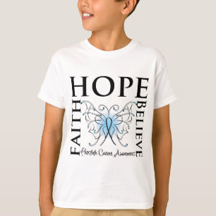Camiseta La esperanza cree la fe - cáncer de próstata