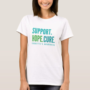 Camiseta la esperanza de apoyo de tourette cura a las camis