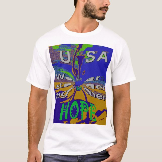 Camiseta La esperanza de Estados Unidos se fortalece juntos (Anverso)