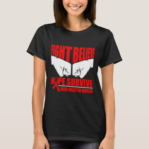 CAMISETA LA ESPERANZA DE LA LUCHA SOBREVIVE A BRAIN ANEURYS