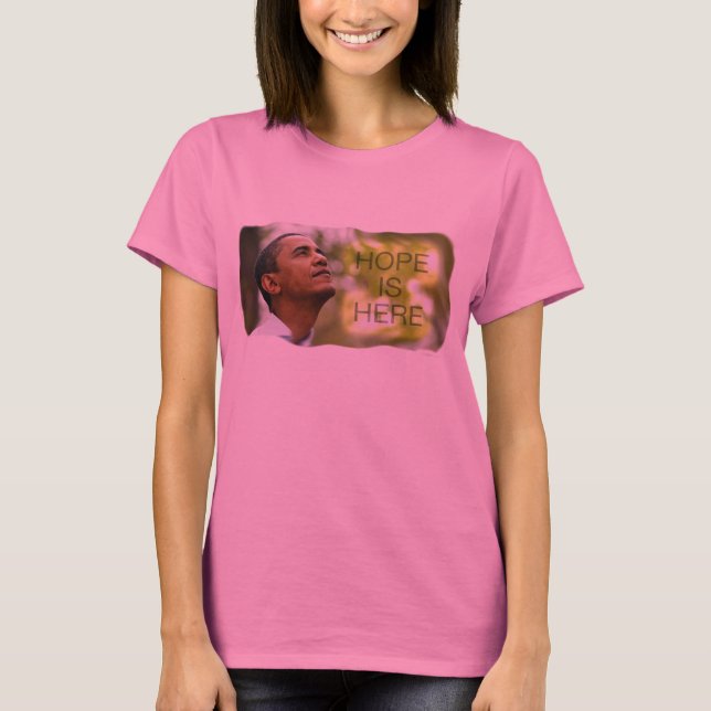 Camiseta La esperanza de largo envuelta de las señoras está (Anverso)