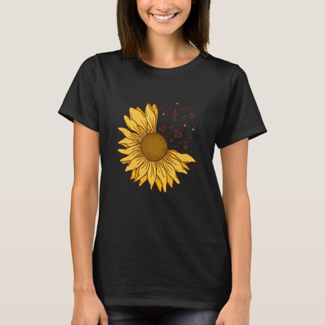Camiseta La esperanza de los girasoles es positiva en la mú (Anverso)