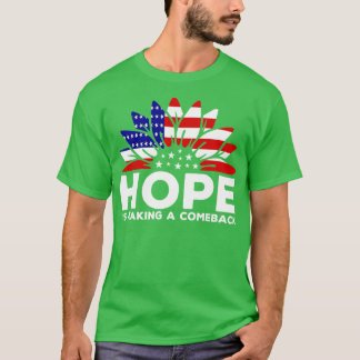 Camiseta La Esperanza Está Haciendo La Bandera Sunflower De