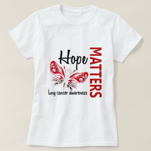 Camiseta La esperanza importa cáncer de pulmón de la
