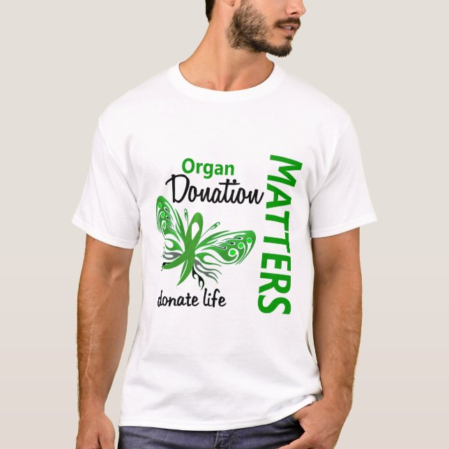 Camiseta La esperanza importa donación de órganos de la (Anverso)
