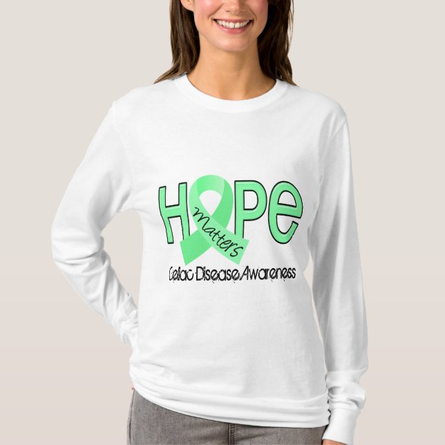 Camiseta La esperanza importa la enfermedad celiaca 2 (Anverso)