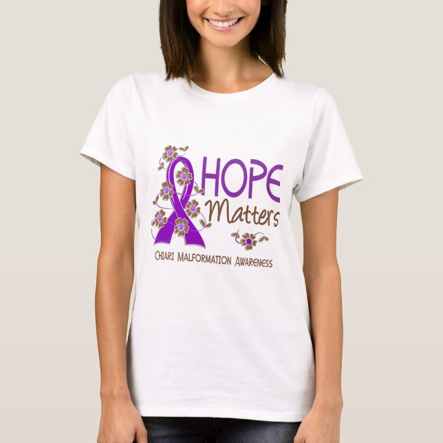 Camiseta La esperanza importa malformación de 3 Chiari (Anverso)