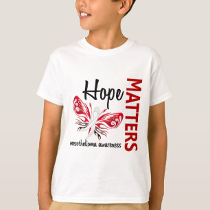 Camiseta La esperanza importa mesotelioma de la mariposa