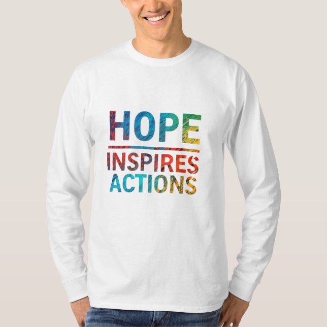 Camiseta La esperanza inspira acciones (Anverso)