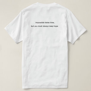 Camiseta La esperanza toma tiempo – Reloj e inspiración de 