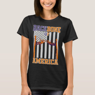 Camiseta La espina dorsal del labrador de línea de América